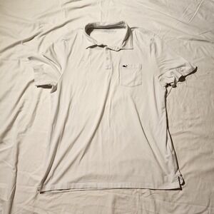 Vineyard Vines Edgartown‎ Polo Shirt Short Sleeve Casual White Men L